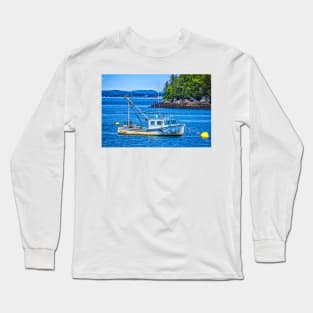 Lobster Boat at Anchor Long Sleeve T-Shirt